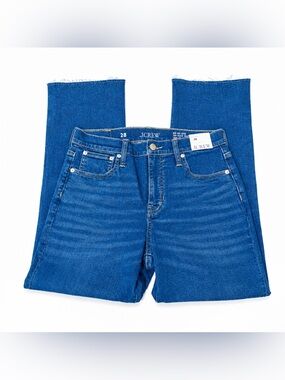 J.Crew ‘03 Kick Out Cropped Bootcut Jeans NWT New Women’s 28 Blue Denim